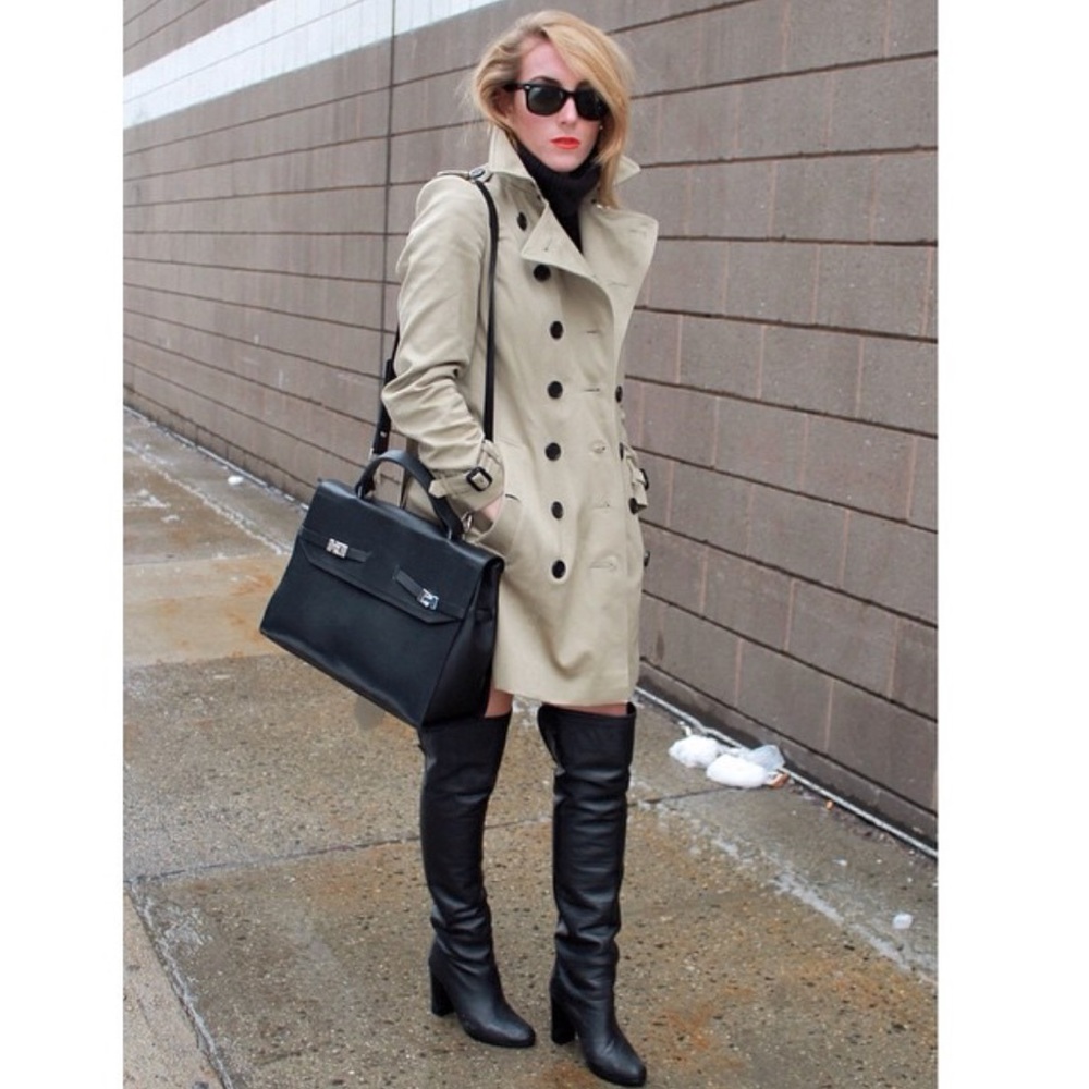 Zara Limited Edition Black Leather Top Handle Bag